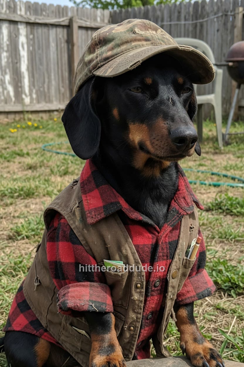 The generated dachshund photo used for this sample